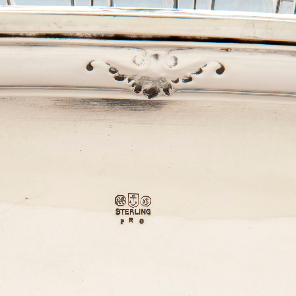 Marks on Gorham Antique Sterling Silver Special Order Centerpiece, Providence, RI, 1918