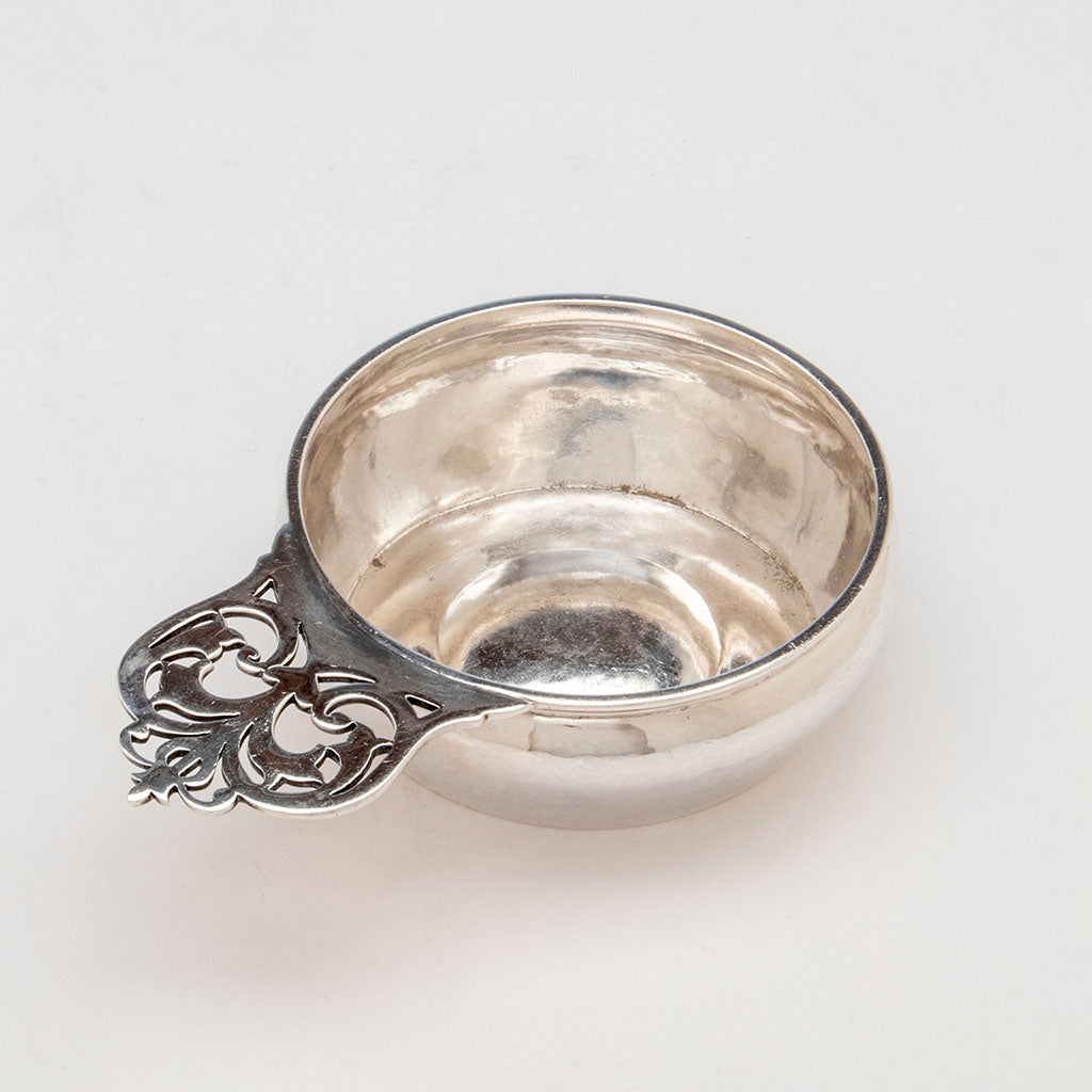 Interior of Karl Leinonen Arts and Crafts Sterling Silver Porringer, Boston, 1908