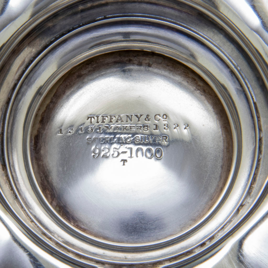 Marks on Tiffany &amp; Co Set of 4 Antique Sterling Candlesticks, NYC, NY, 1898