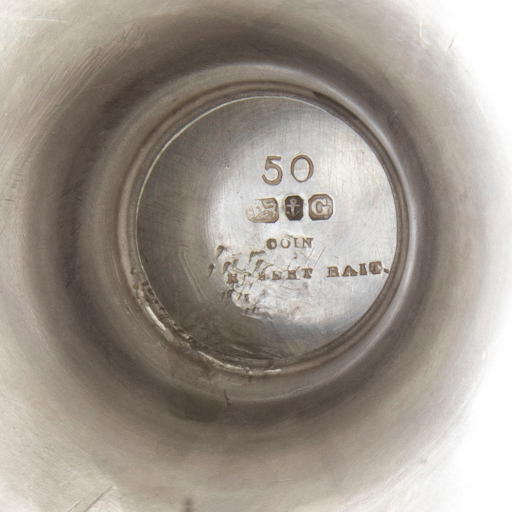 Marks on Gorham Coin Silver Early Ice Bowl, Providence, RI, c. 1860