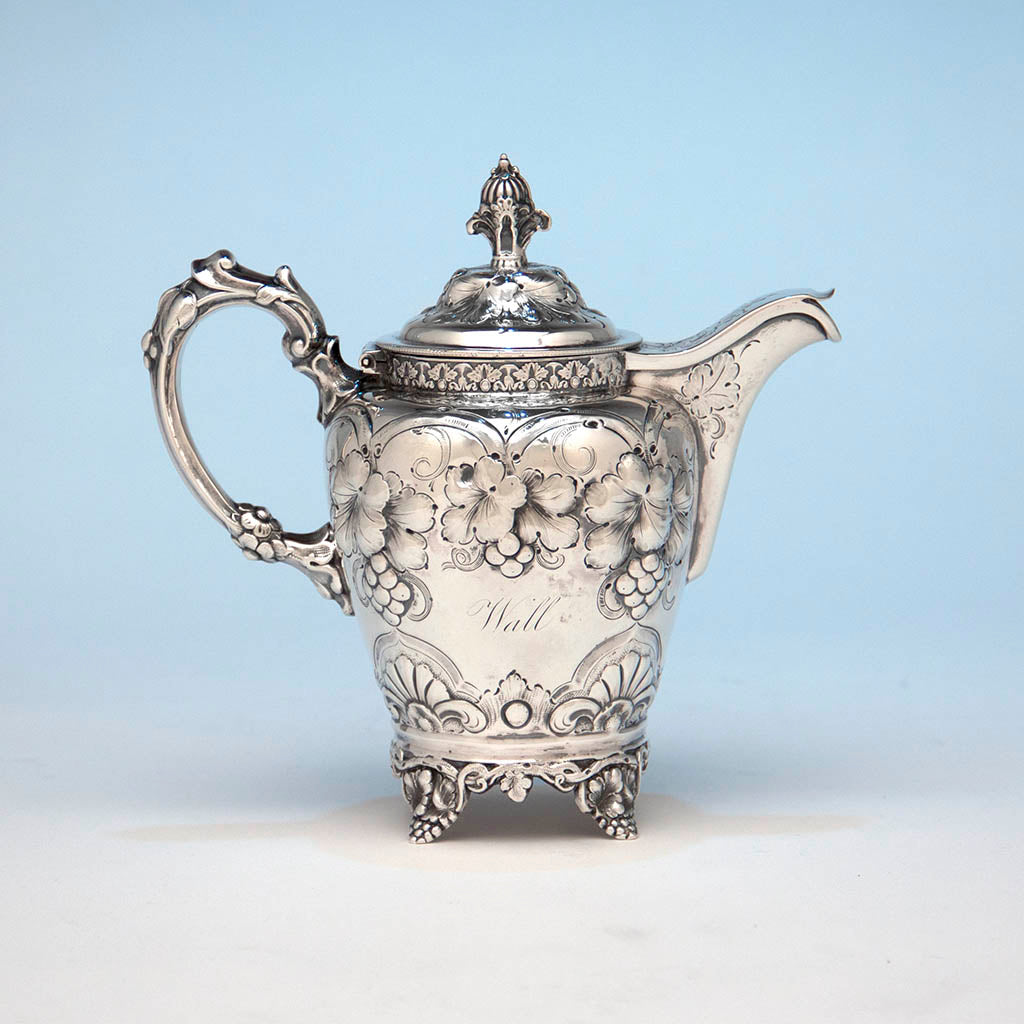 Seymour Hoyt Antique Coin Silver Creamer, New York City, c. 1840