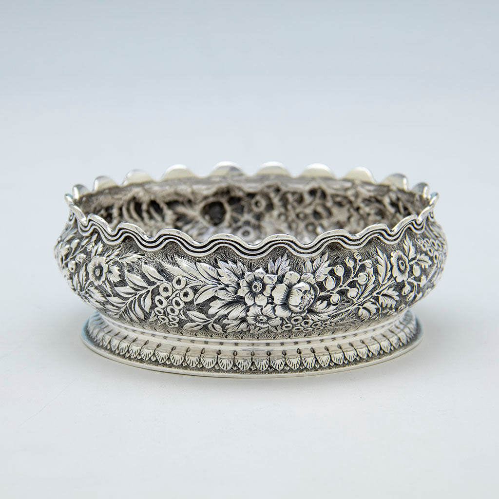 Tiffany &amp; Co Antique Sterling Silver Wine Coaster, NYC, NY, c. 1875