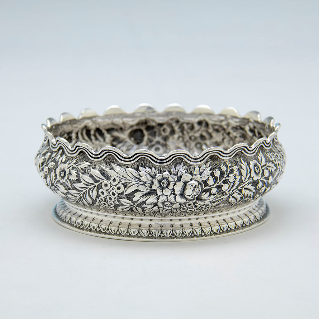 Tiffany & Co Antique Sterling Silver Wine Coaster, NYC, NY, c. 1875