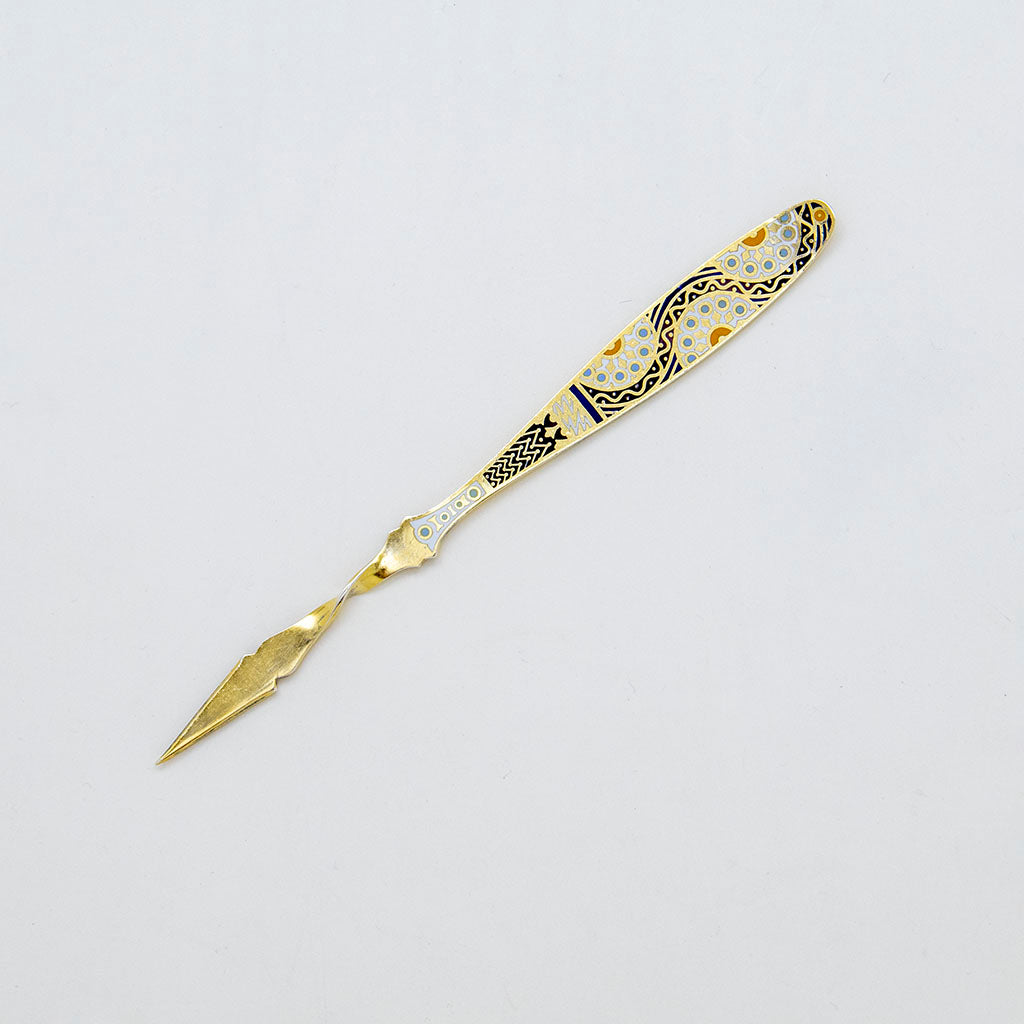 Gorham Antique Sterling and Enamel Butter Pick, Providence, RI, c. 1885