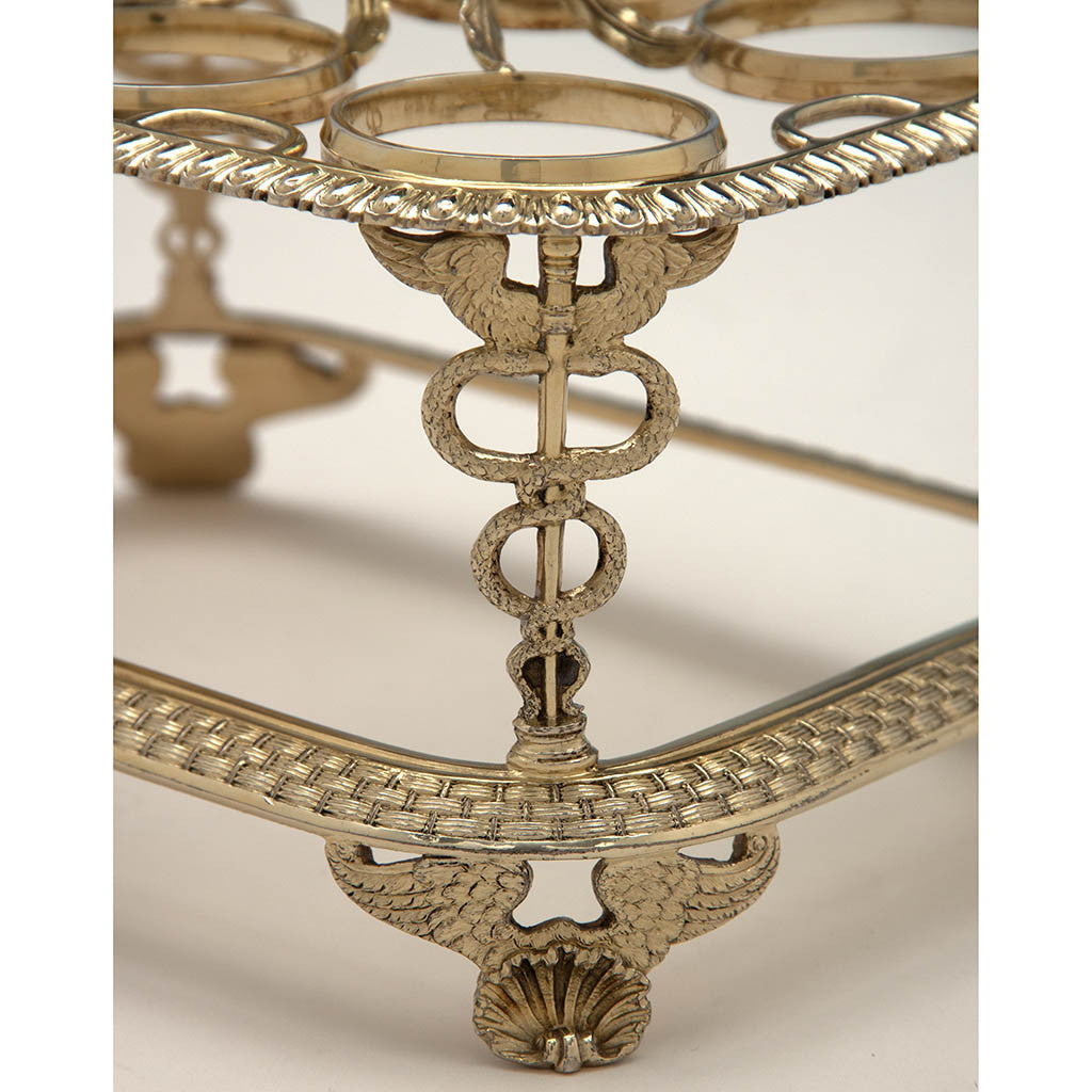 Frame to Rebecca Emes and Edward Barnard Royal Silver: George III English Silver Gilt Egg Frame, London, 1809/10, bearing the Royal Badge for HRH Prince Adolphus, 1st Duke of Cambridge, KG, son of King George III