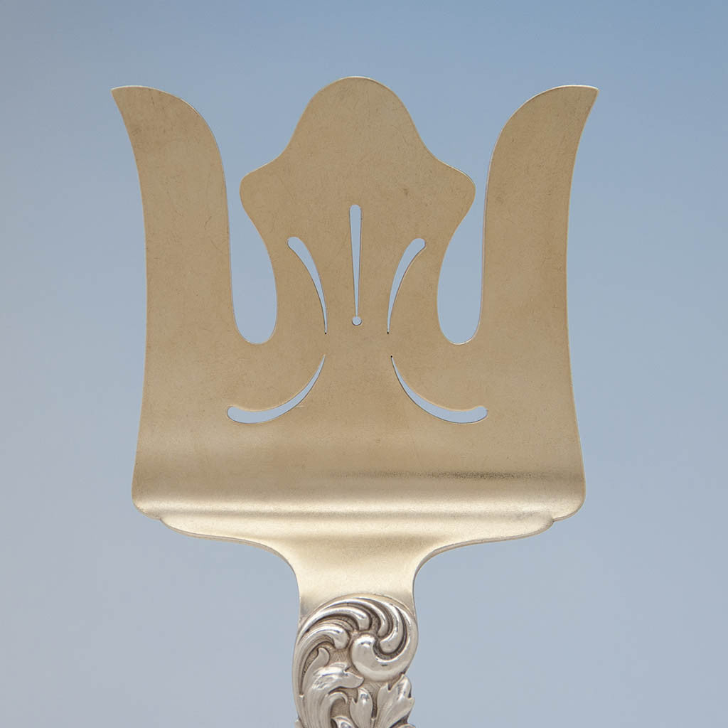 Blade to Shiebler Antique Sterling Silver Aesthetic Movement Asparagus Server, New York City, c. 1890