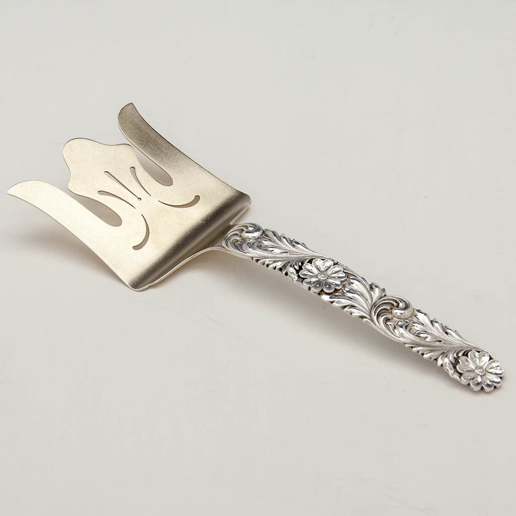 Shiebler Antique Sterling Silver Aesthetic Movement Asparagus Server, New York City, c. 1890