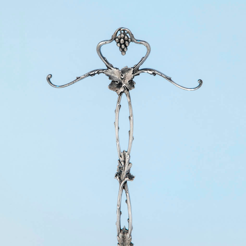 Redlich &amp; Co Antique Sterling Silver Double Grape Dish, NYC, c. 1900