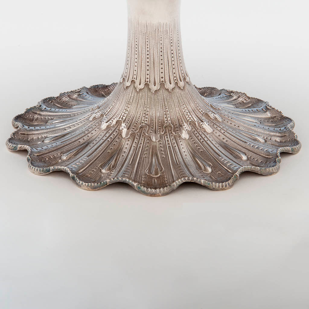 Base to George Sharp for Bailey &amp; Co Antique Sterling Silver Centerpiece Bowl, Philadelphia, PA, c. 1865