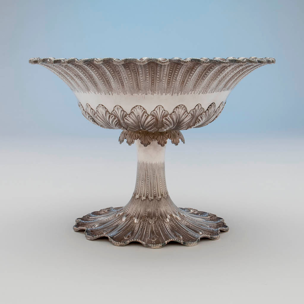 Side of George Sharp for Bailey &amp; Co Antique Sterling Silver Centerpiece Bowl, Philadelphia, PA, c. 1865