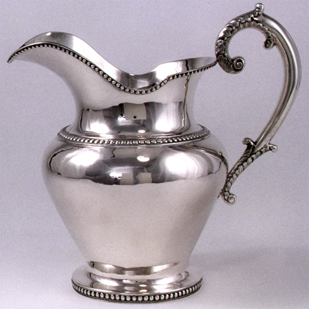 Baldwin Gardiner Extremely Fine American Classical Silver Water Pitcher, New York, c. 1830's