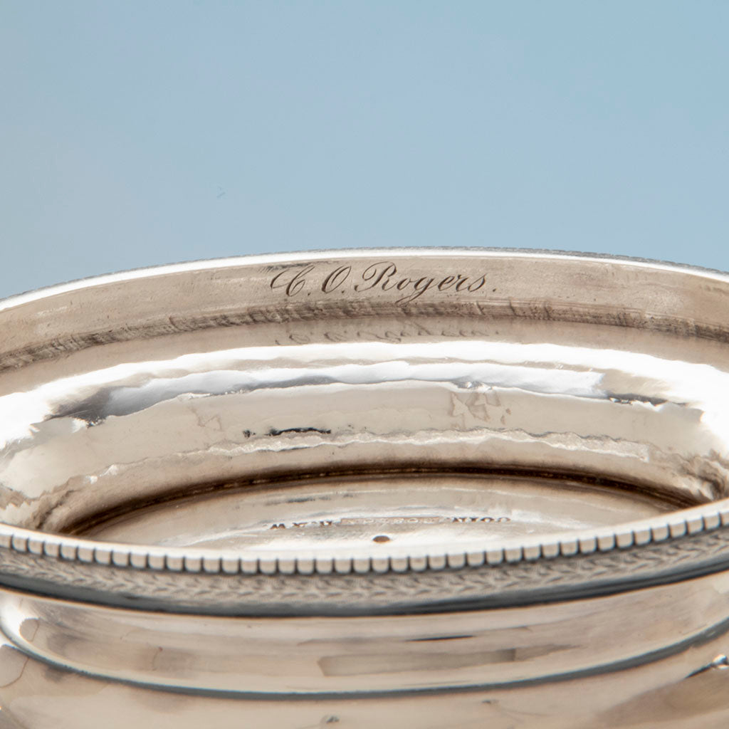 Inscription on Rogers &amp; Wendt Antique Coin Silver Coffee Set, Boston, c. 1857-60