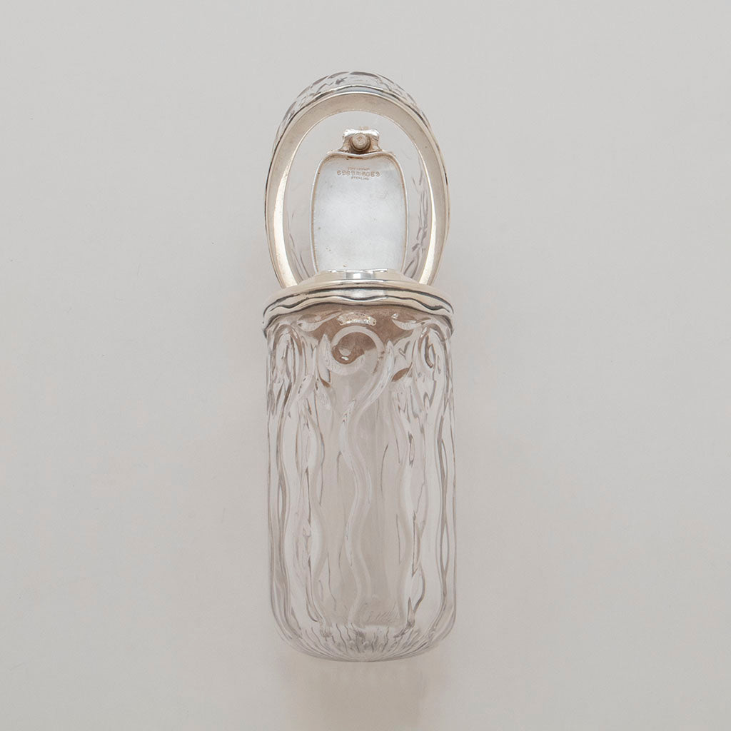 Tiffany & Co. Antique Sterling Silver and Glass Container