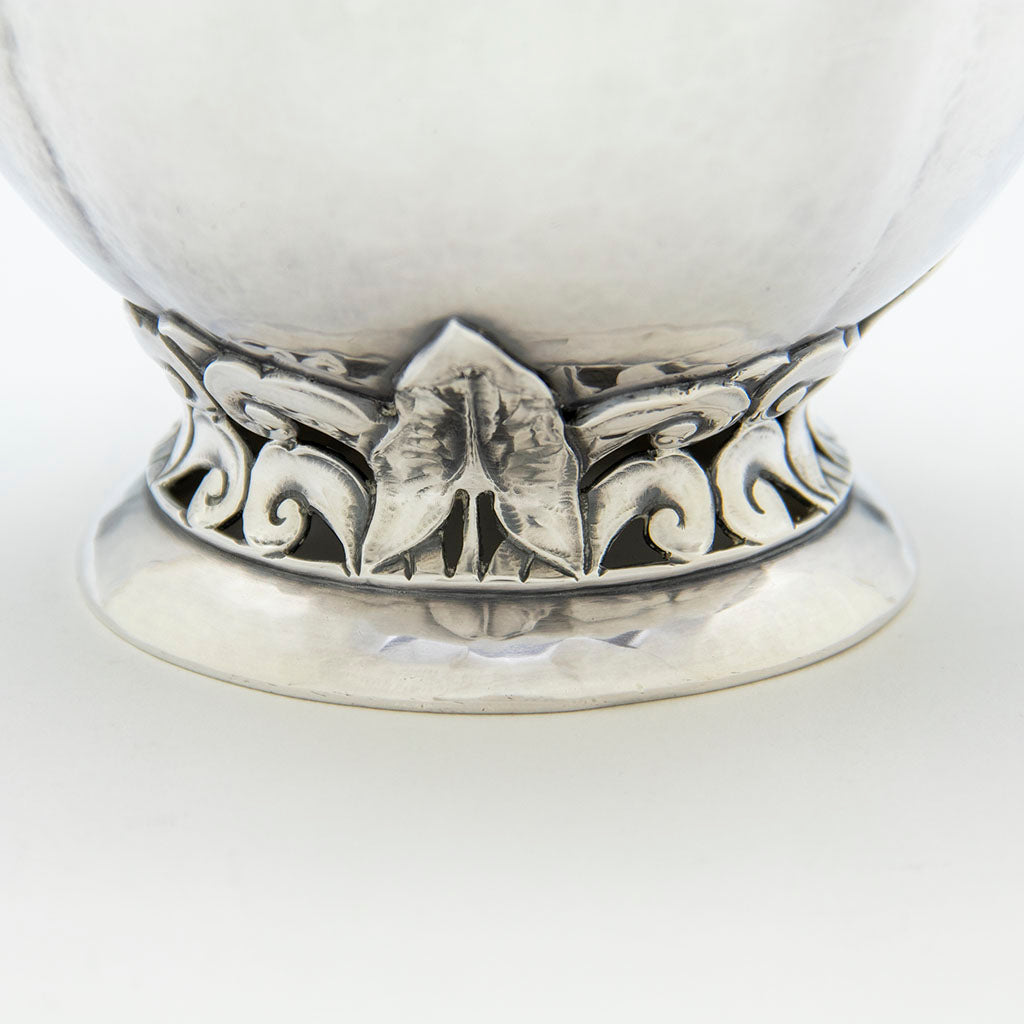 base of Peer Smed Antique Sterling Silver Coffee Set, New York City, NY, c. 1930s