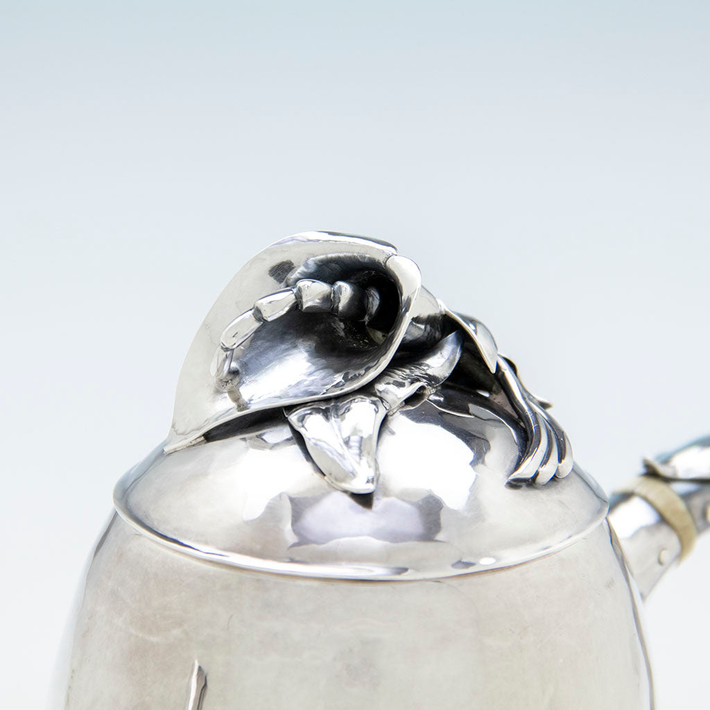 Finial on Peer Smed Antique Sterling Silver Coffee Set, New York City, NY, c. 1930s
