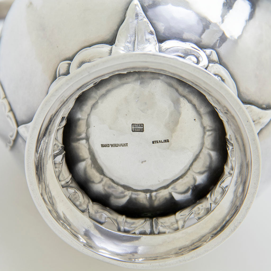 Marks on Peer Smed Antique Sterling Silver Coffee Set, New York City, NY, c. 1930s