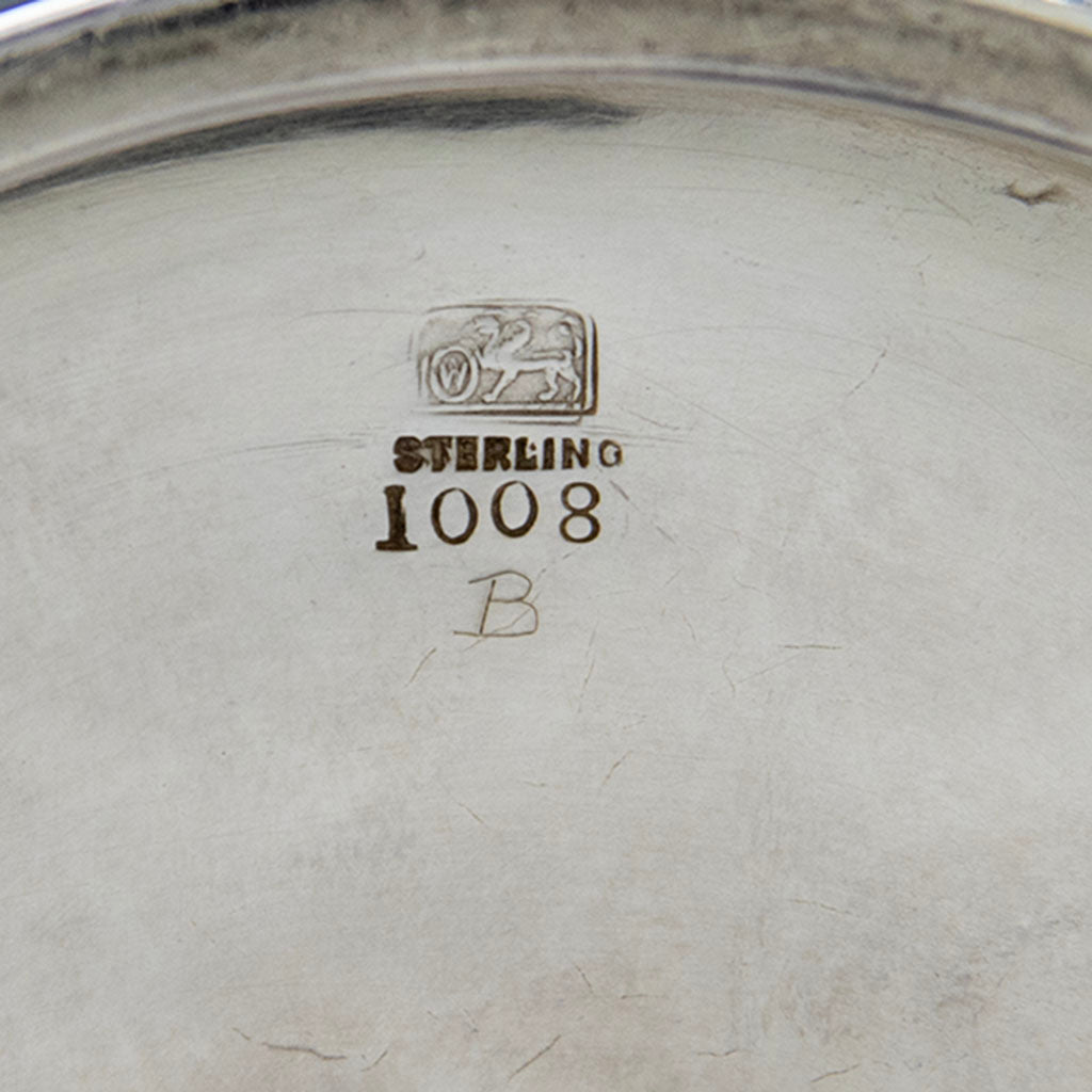 Marks on Whiting Antique Sterling Silver Japonesque Trophy Pitcher, NYC, NY, c. 1883