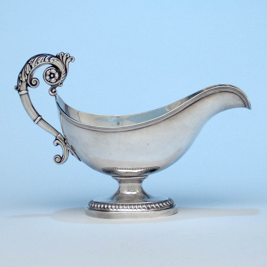 Françoise-Marie-Catherine Vigue French Antique .950 Silver Gravy Boat, Paris, c. 1820