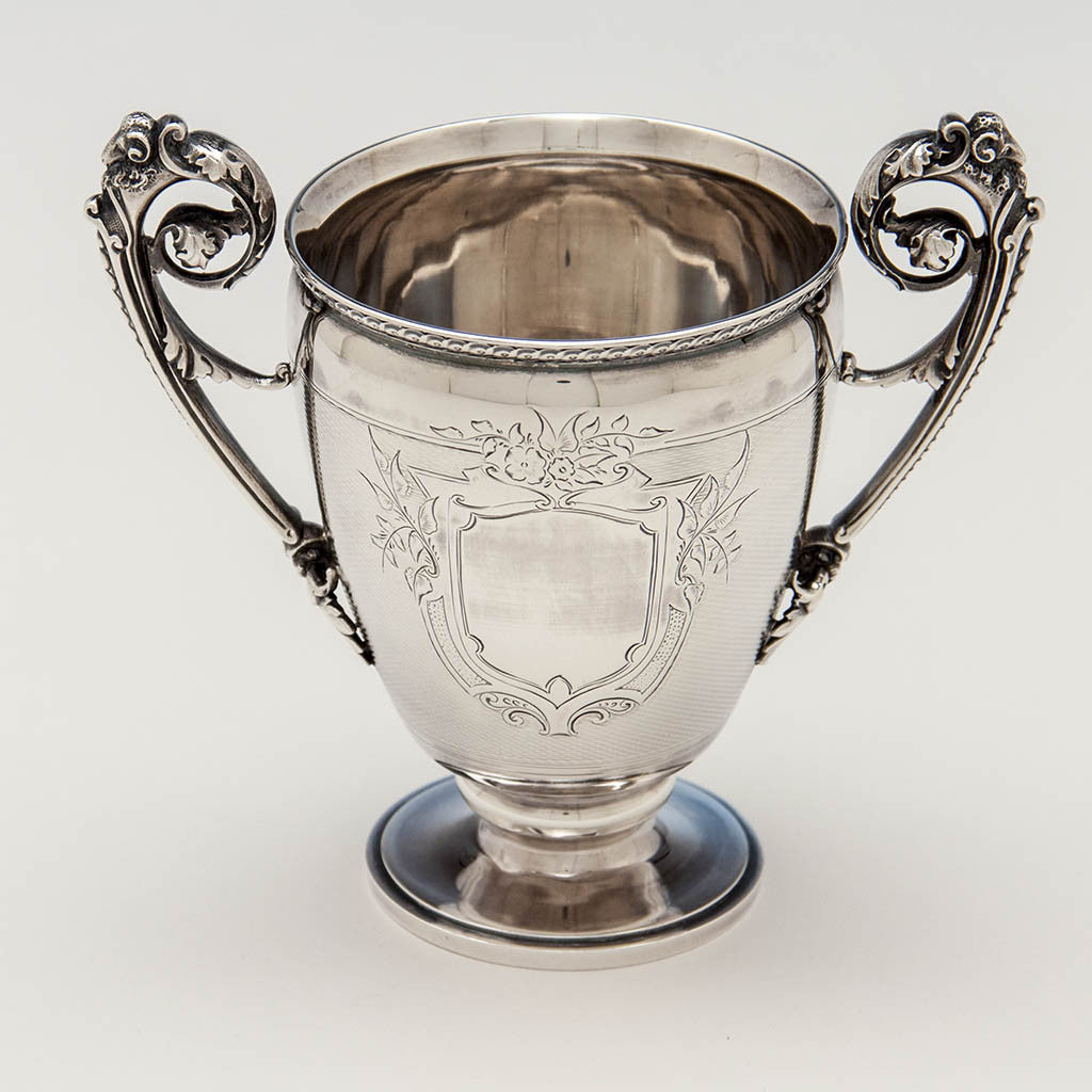 Interior of Gorham Antique Coin Silver Celery Vase, Providence, RI, c. 1860
