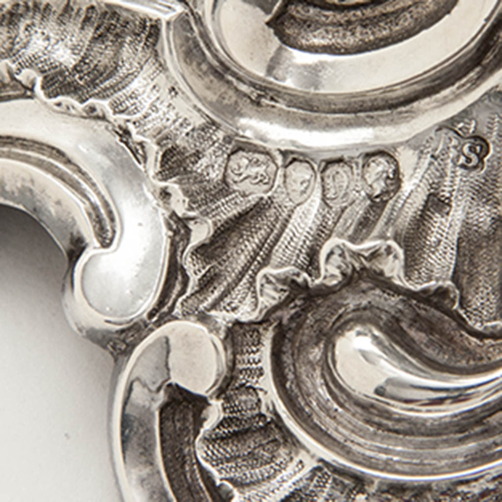 Marks on Benjamin Smith, III English Antique Sterling Silver Candlesticks, London, 1838/39 - set of 4