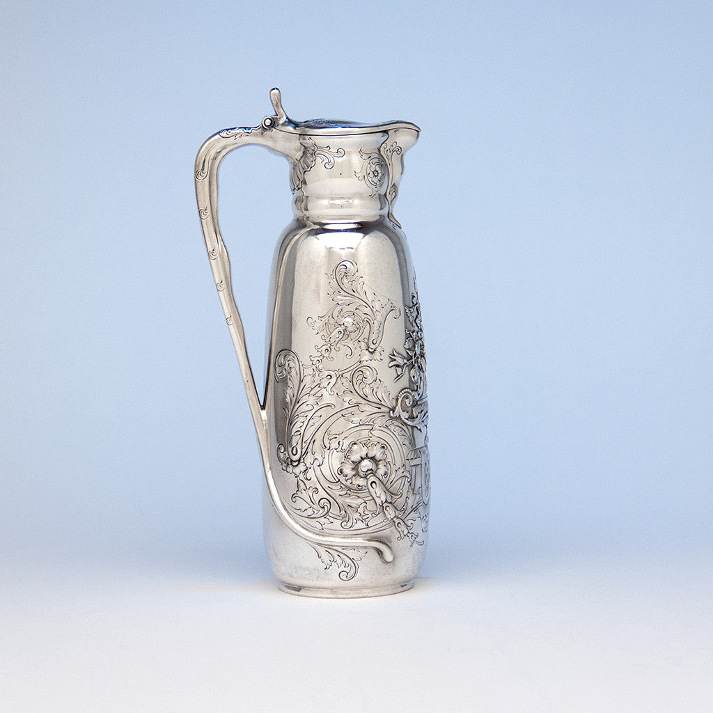 Tiffany & Co. Antique Sterling Silver Tankard (aka Claret Jug), New York City, 1880-91, design attributed to Charles Osborne