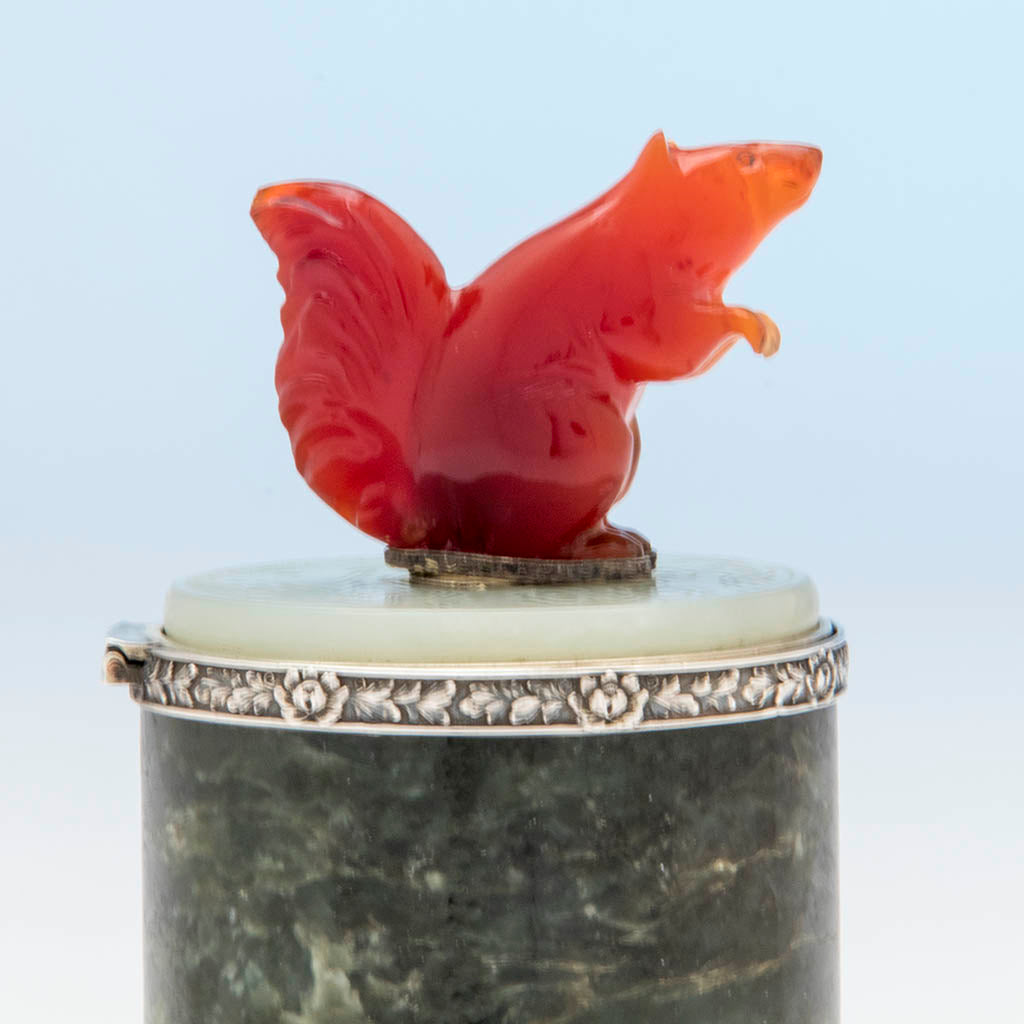 Handle to Eleder-Hickok Co Sterling Mounted Japanese Container, Newark, NJ, c. 1920&#39;s