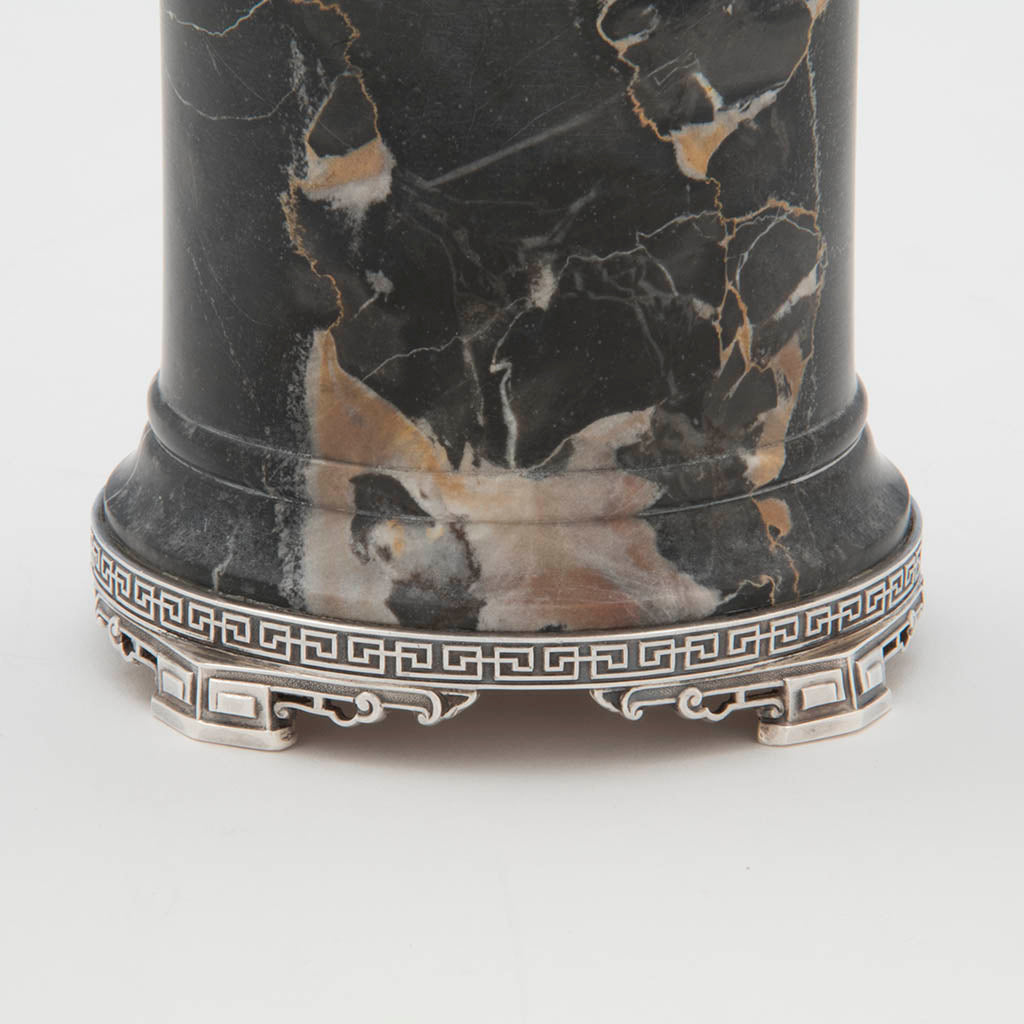 Base of Eleder-Hickok Co Sterling Mounted Japanese Container, Newark, NJ, c. 1920&#39;s