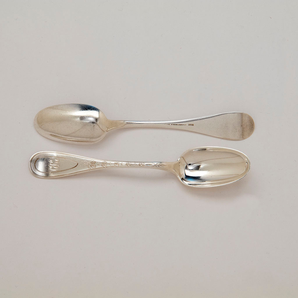 Spoons to Bigelow, Kennard and Co Antique Sterling Silver Ice Cream Set, Boston, MA, c. 1870