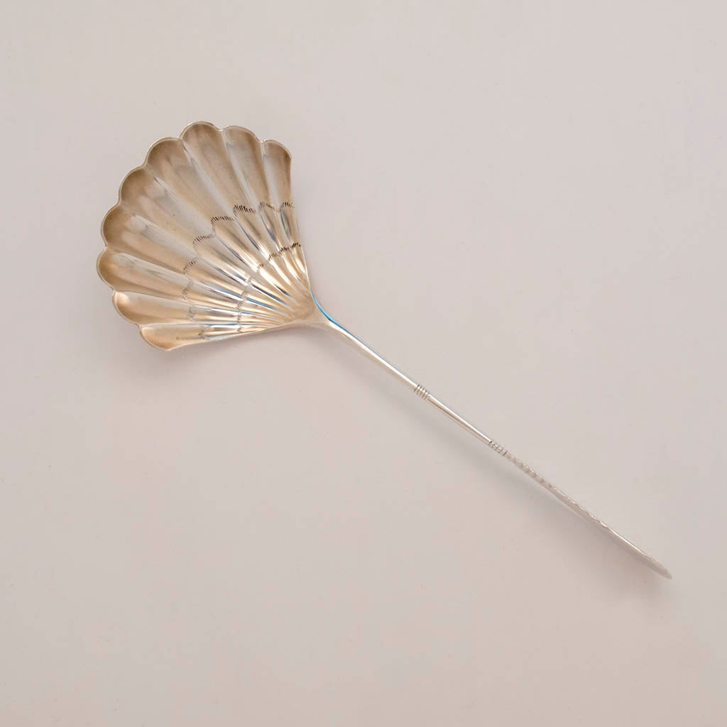 Bowl to Gorham Antique Sterling Silver &#39;Gingko&#39; Serving Spoon, c. 1880