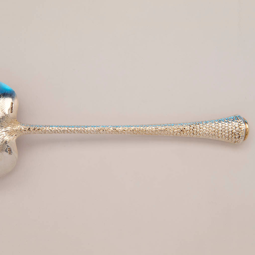 Handle to Gorham Antique Sterling Silver Palm Beach Serving Spoon, Providence, RI, c. 1900
