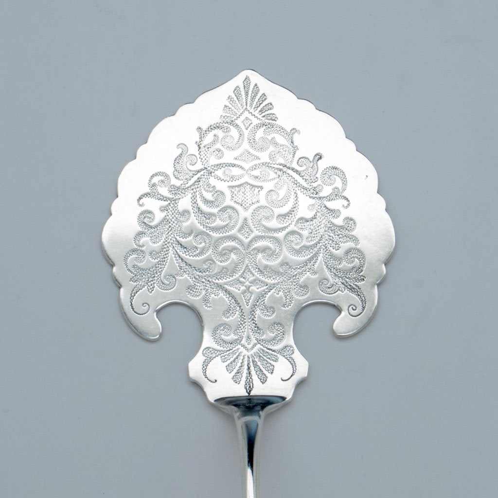 Blade to Bigelow Brothers and Kennard Antique Sterling Silver Pancake Server, Boston, MA, c. 1870