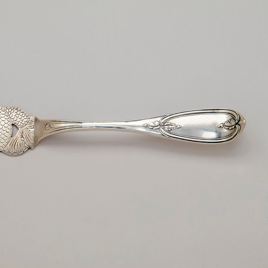 Handle to J E. Caldwell Antique Sterling Silver Fish Server, Philadelphia, c. 1860&#39;s