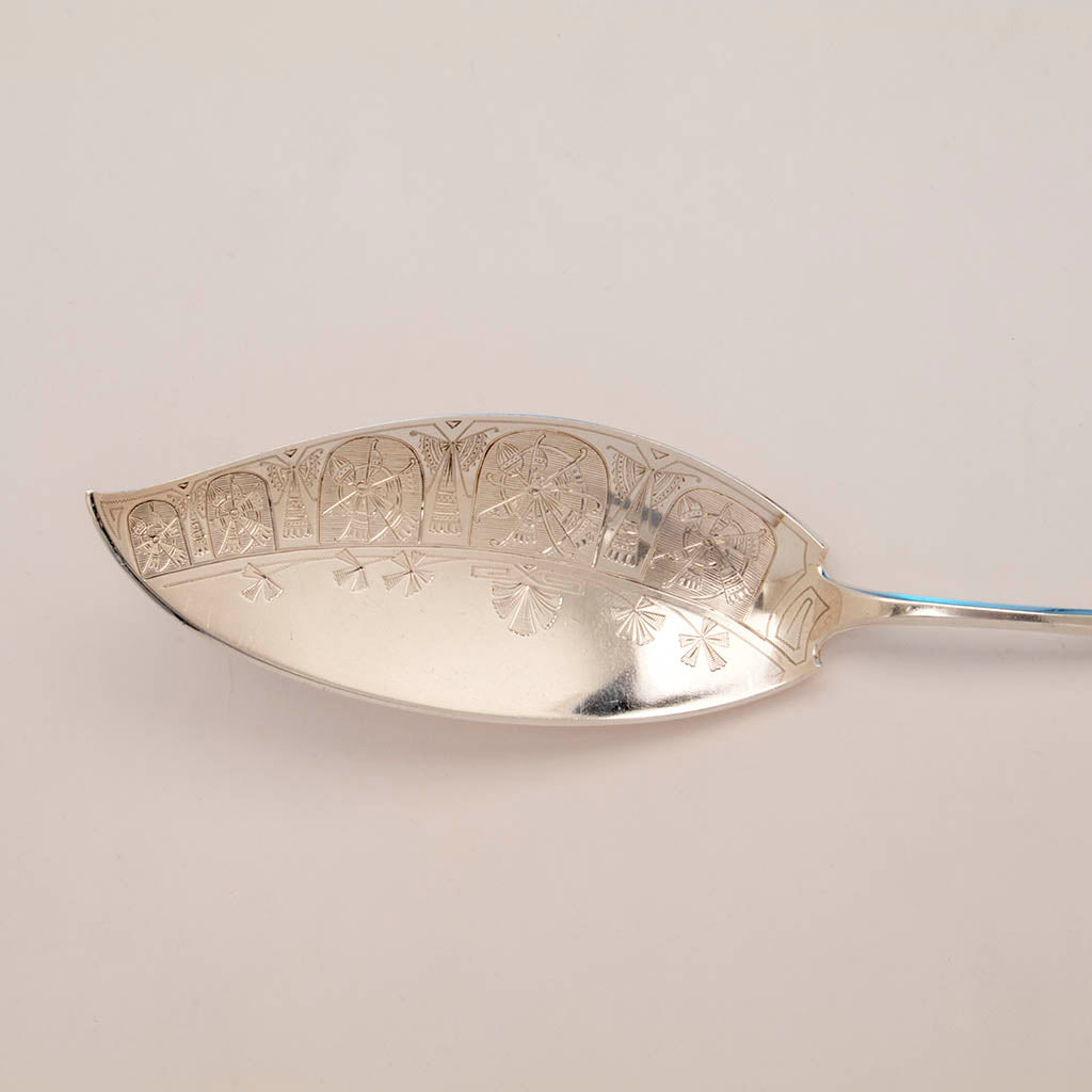 Blade of Tiffany &#39;Antique Engraved&#39; Pattern Sterling Ice Cream Slice, NYC, 1870-75