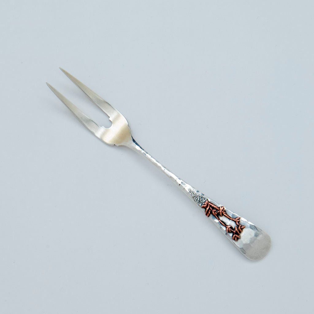 Gorham Sterling and Mixed Metal Oyster Fork, Providence, RI, c. 1880