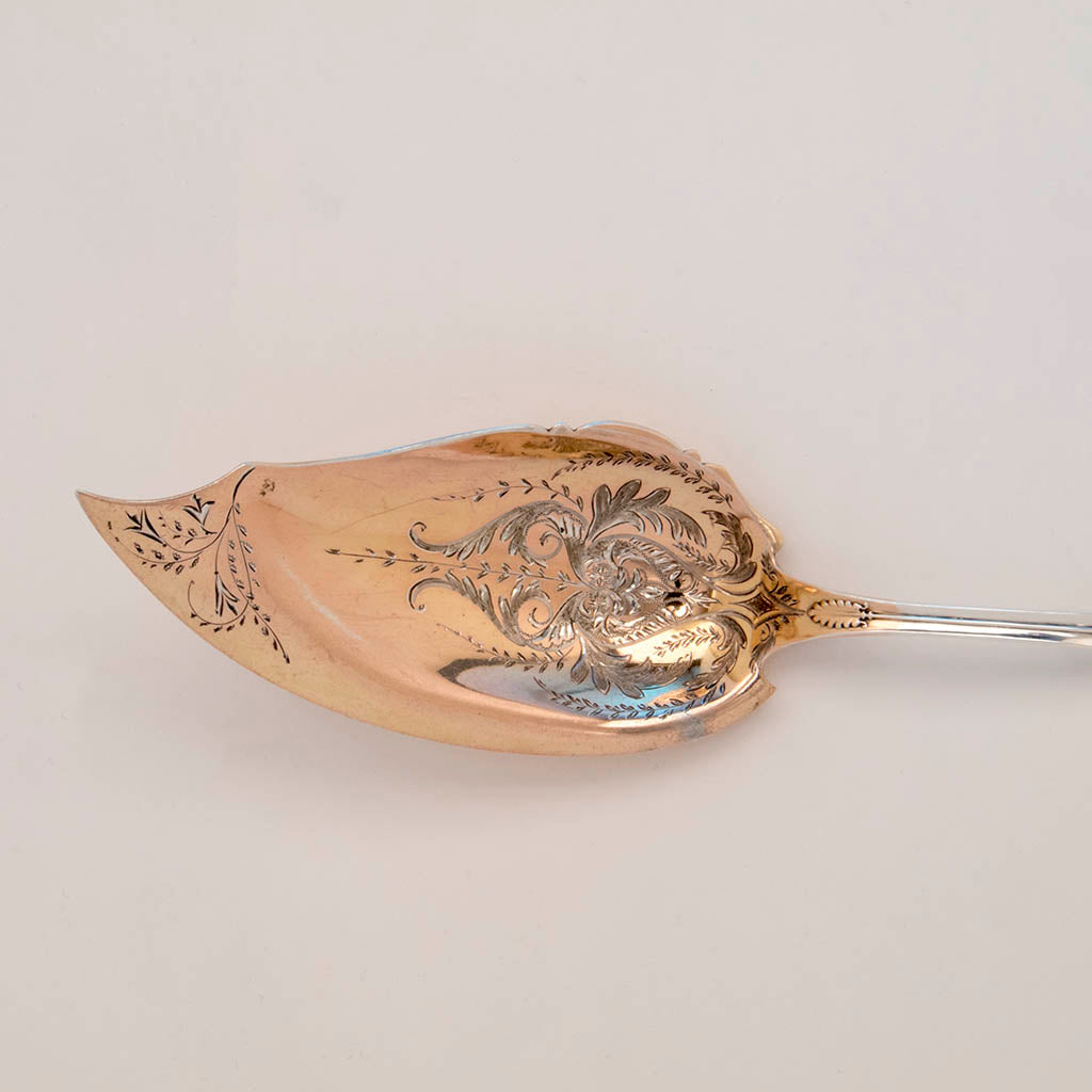 Blade to Shiebler &#39;Princess&#39; Pattern Antique Sterling Server, NYC, late 1870s