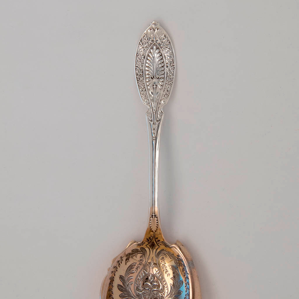 Handle to Shiebler &#39;Princess&#39; Pattern Antique Sterling Server, NYC, late 1870s