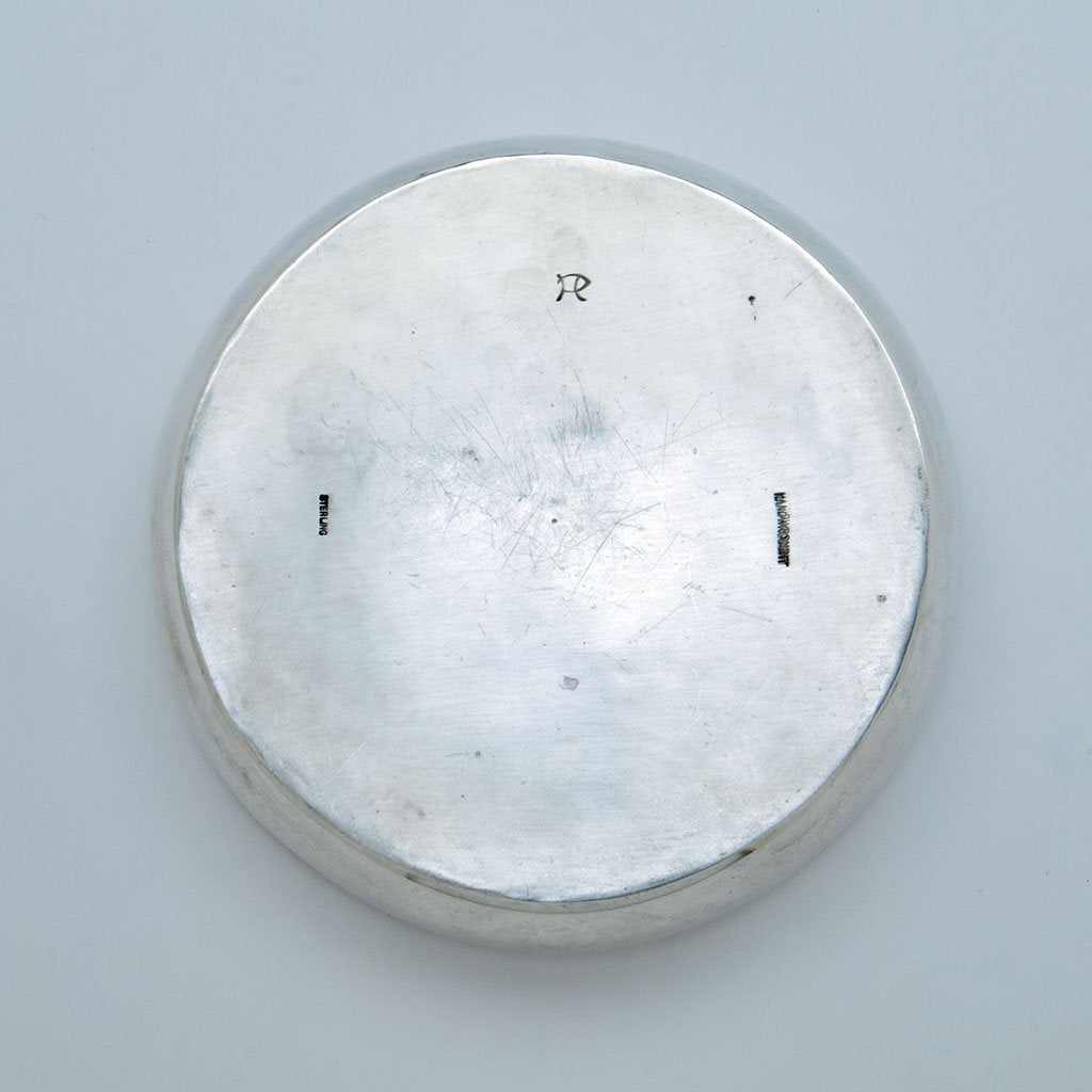Marks on Henry Petzal Modern Sterling Silver Covered Dish, Shrewsbury, New Jersey, c. 1965