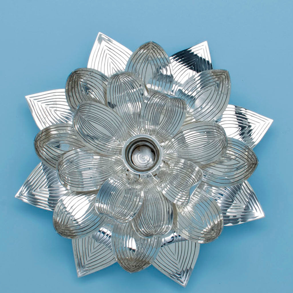 Henry Petzal Modern Sterling Silver Candle Holder, Lenox, MA, 1979