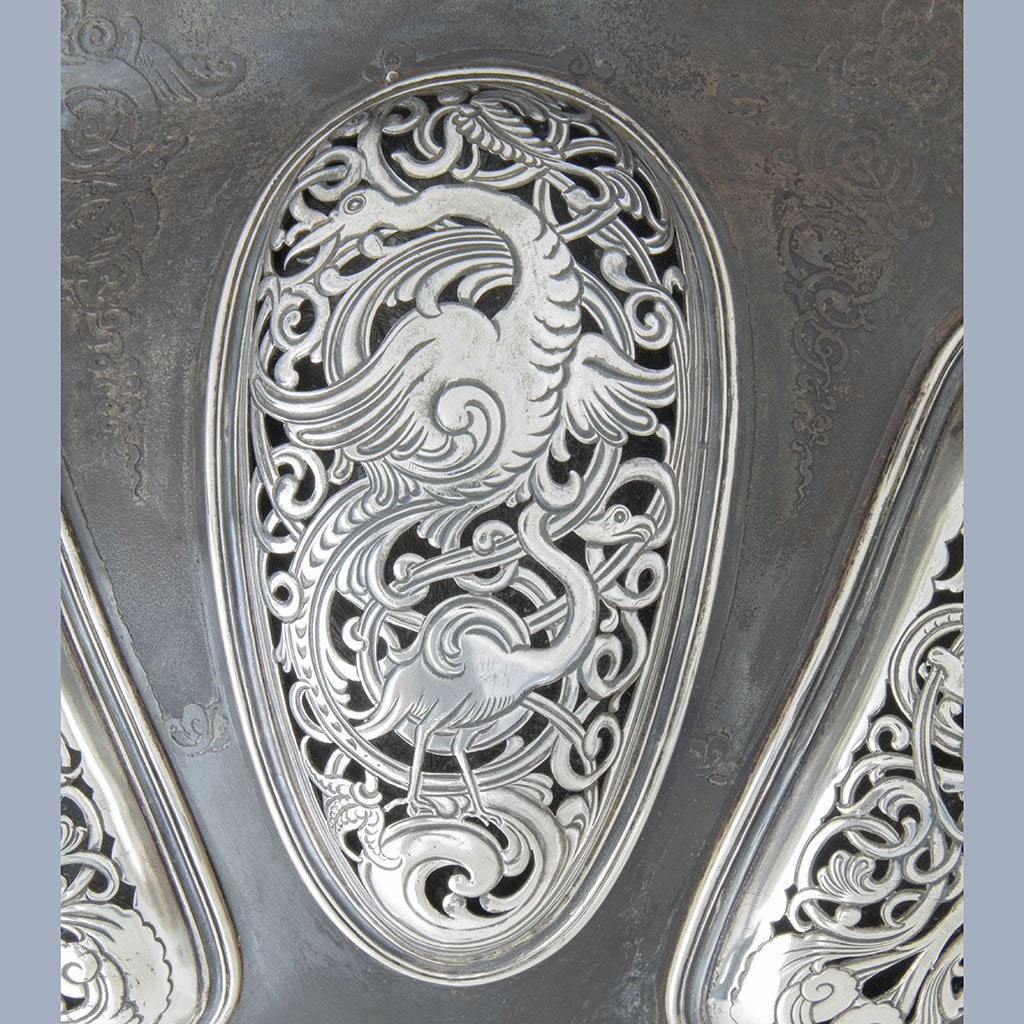 Pierced foot with birds