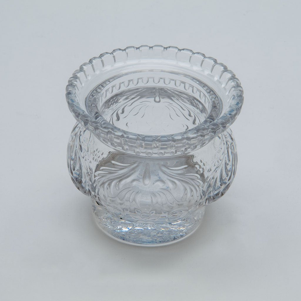 Ink pot to Tiffany &amp; Co. Antique Sterling Silver, Enamel and Glass Inkwell, NYC, NY, c. 1887