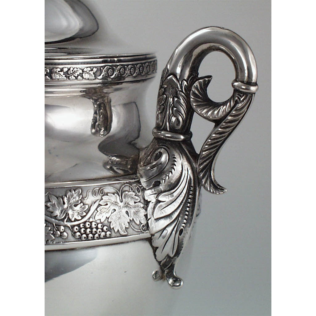 Sugar bowl handle detail