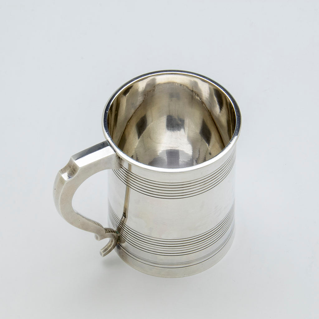 Above view of the Edward Lownes Antique Coin Silver Cann, Philadelphia, PA, 1816-34