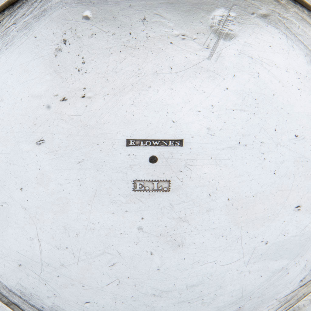 Marks on the Edward Lownes Antique Coin Silver Cann, Philadelphia, PA, 1816-34