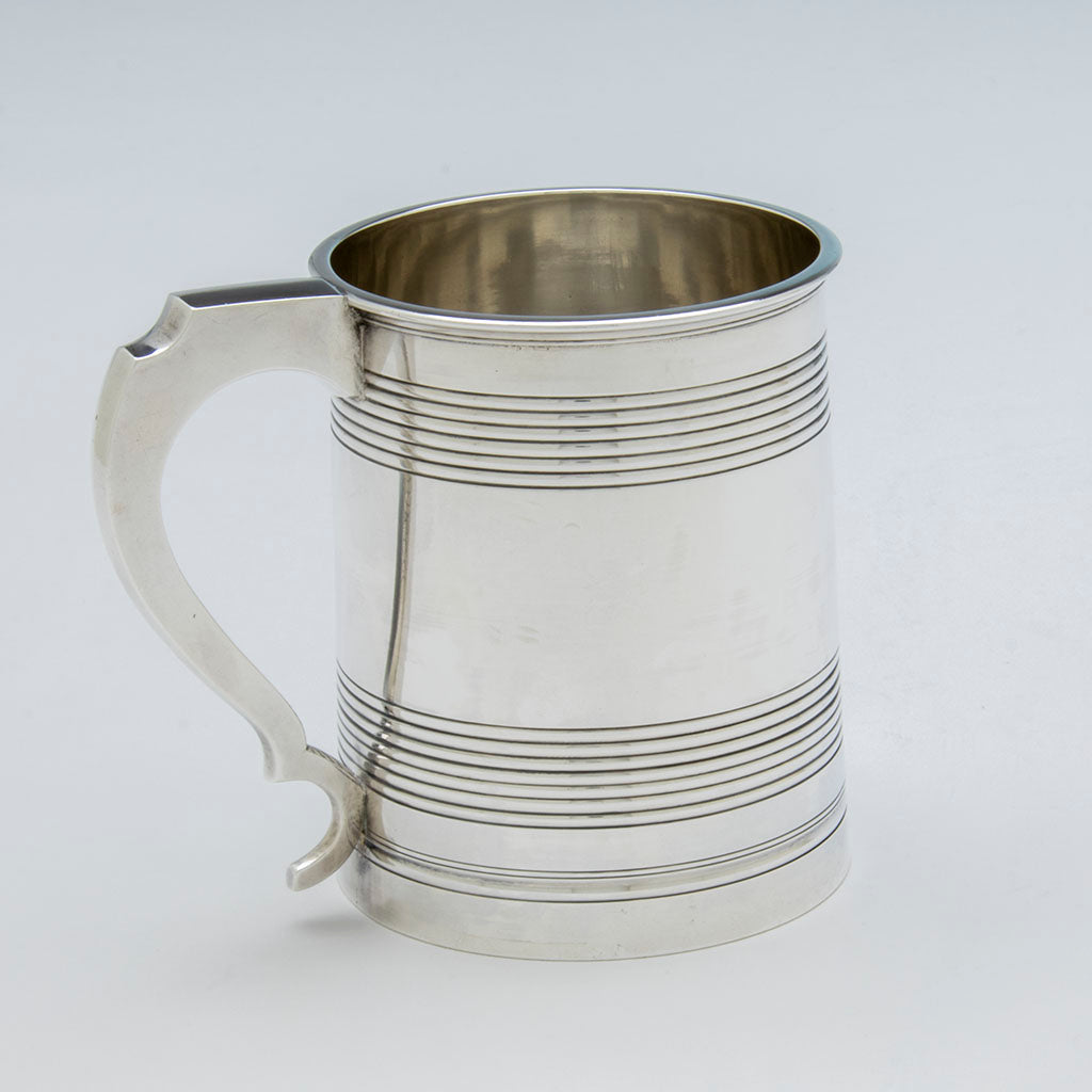 Handle of the Edward Lownes Antique Coin Silver Cann, Philadelphia, PA, 1816-34