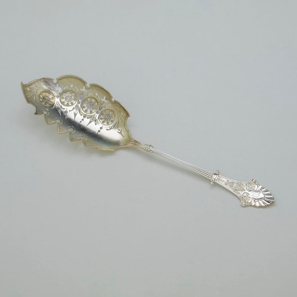 Gorham Antique Sterling Silver 'Louis XIV' Pattern Pasta Server, Providence, RI, c. 1870
