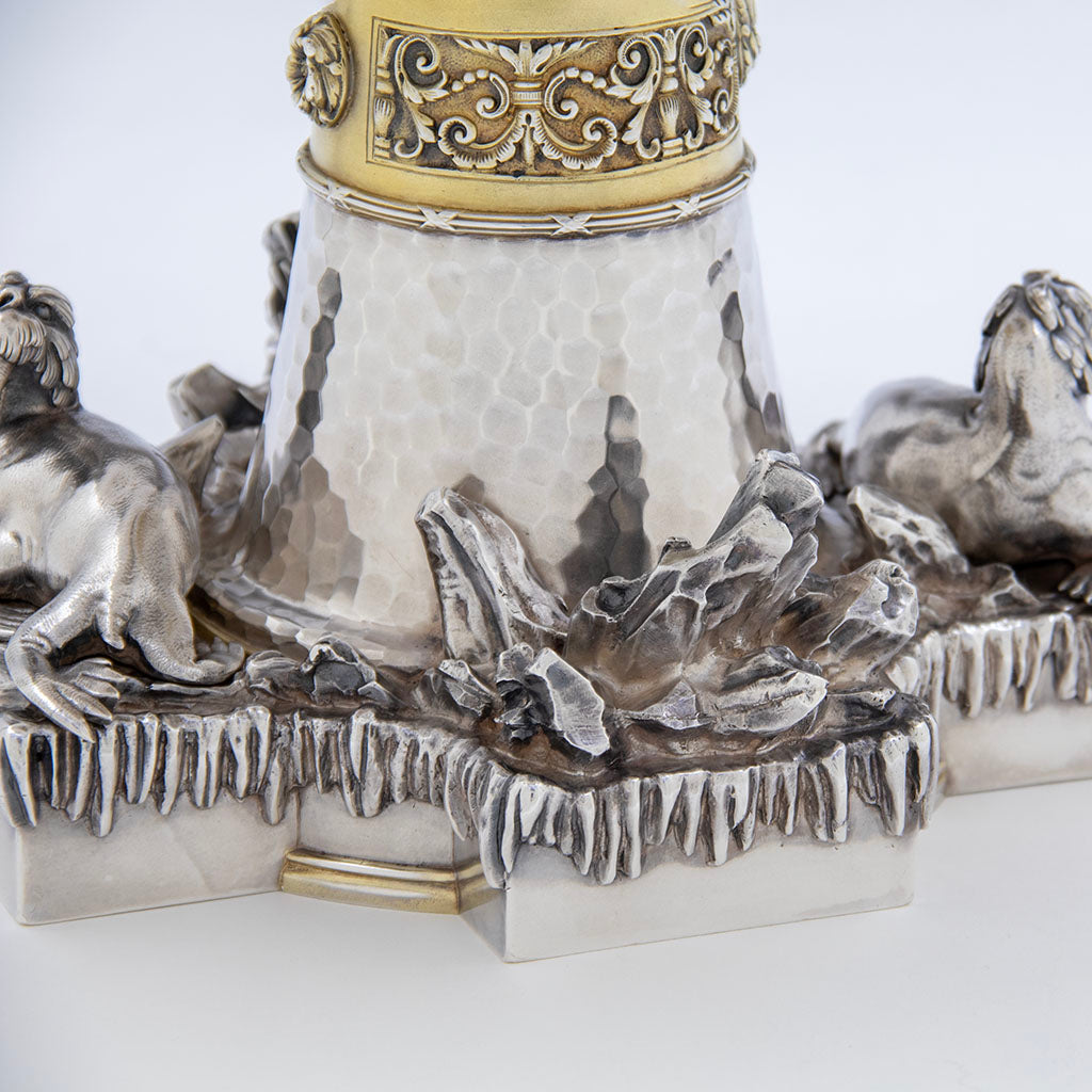 Ice berg on Tiffany &amp; Co. Antique Sterling Silver Figural Ice Bowl, New York City, NY, 1877