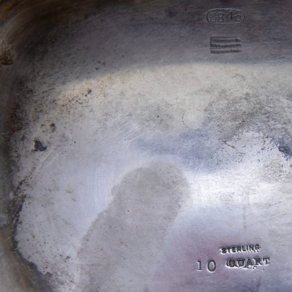 Marks on Gorham Antique Sterling SIlver The Rose Service Punch Bowl made for the 1893 Chicago World&#39;s Fair, Providence, RI, c. 1892