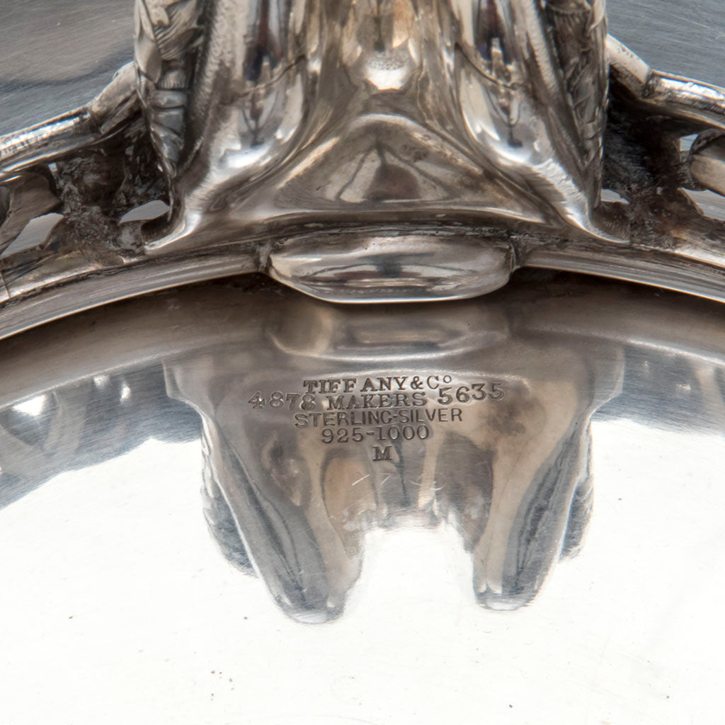 Marks on bowl of Tiffany &amp; Co. Parcel Gilt Antique Sterling Ice Cream Service from The Mackay Service, NYC, c. 1878, Exhibited at the Paris 1878 International Exposition