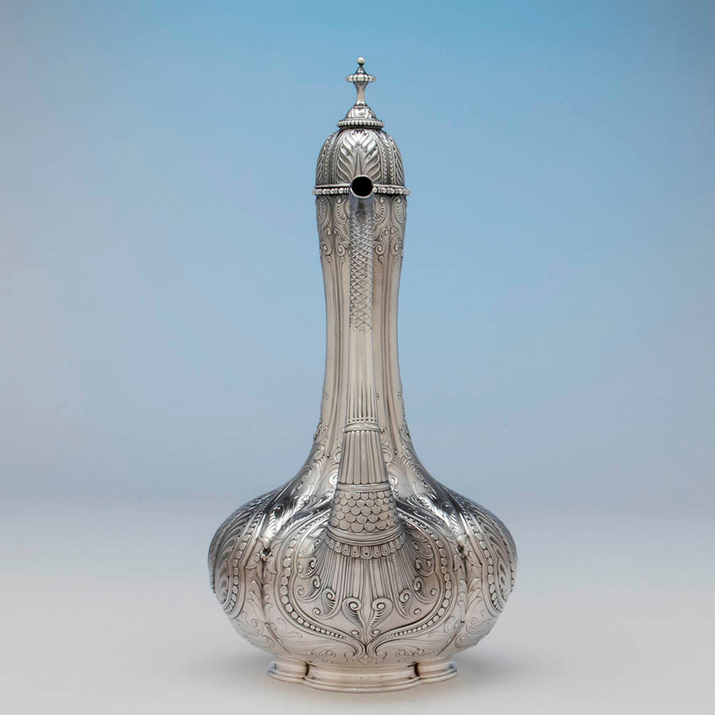 Spout to Gorham Antique Sterling Silver Black Coffee Service, Providence, RI, 1896-97