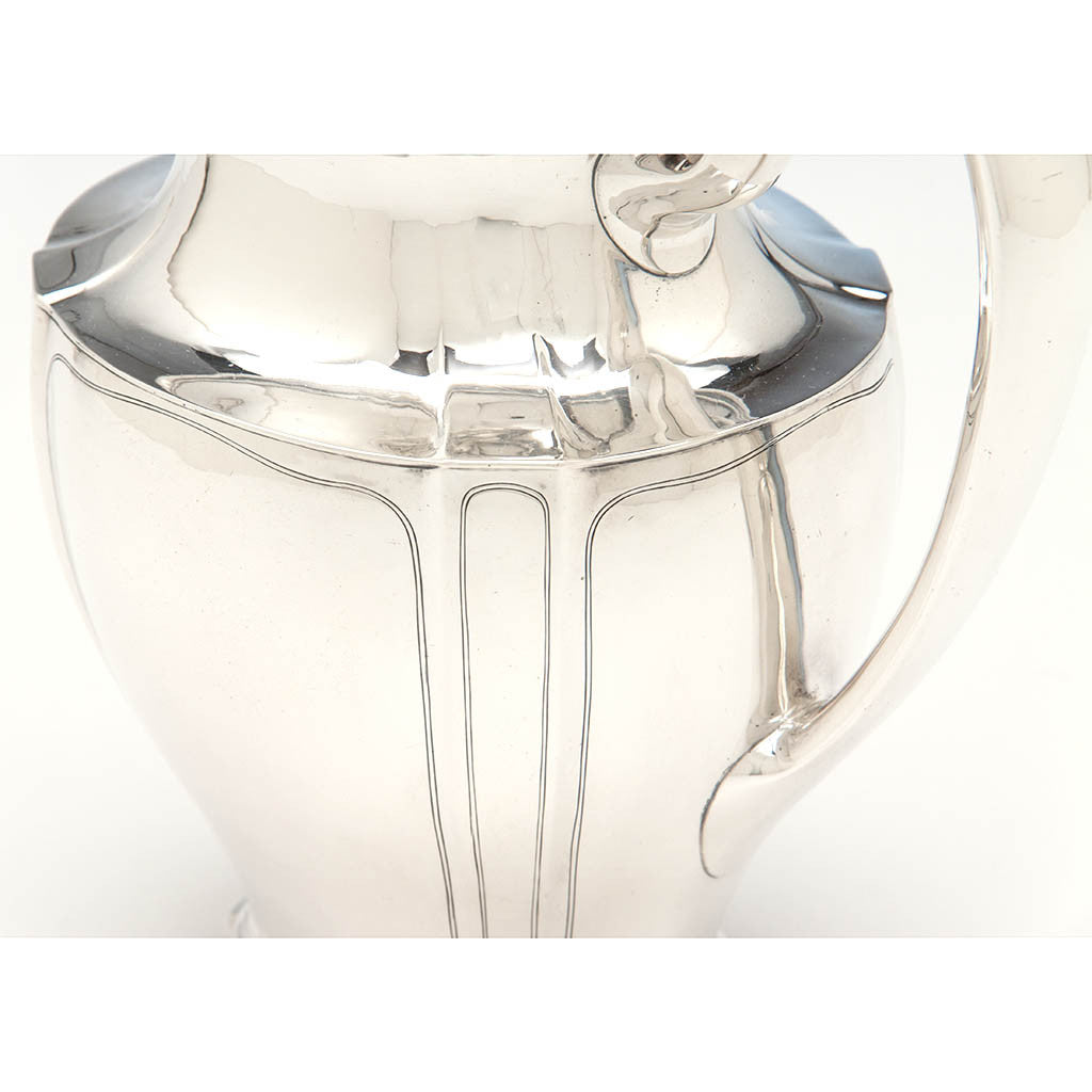 Detail of Arthur Stone Arts &amp; Crafts Sterling Silver Decorated Water Pitcher, Gardner, MA, c. 1920&#39;s